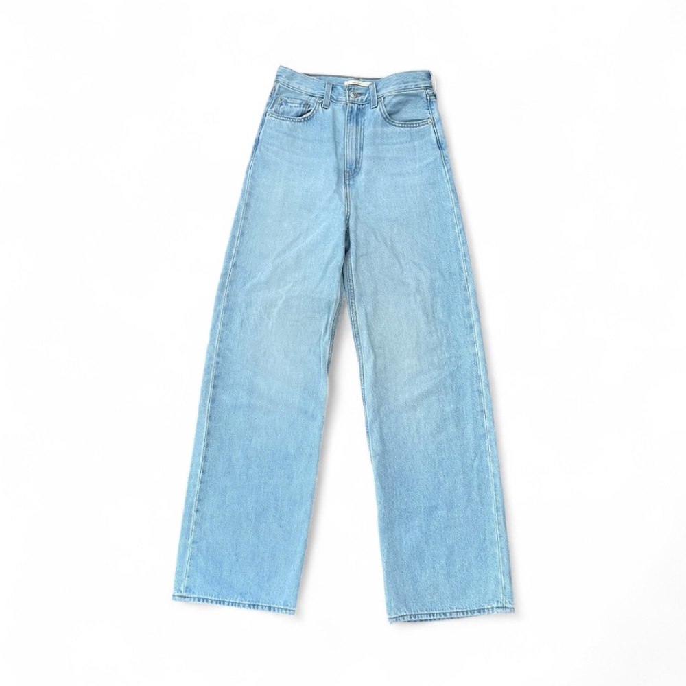 Levi’s Premium High Loose Jeans Med Wash Sz 25 - EUC - Picture 3 of 10
